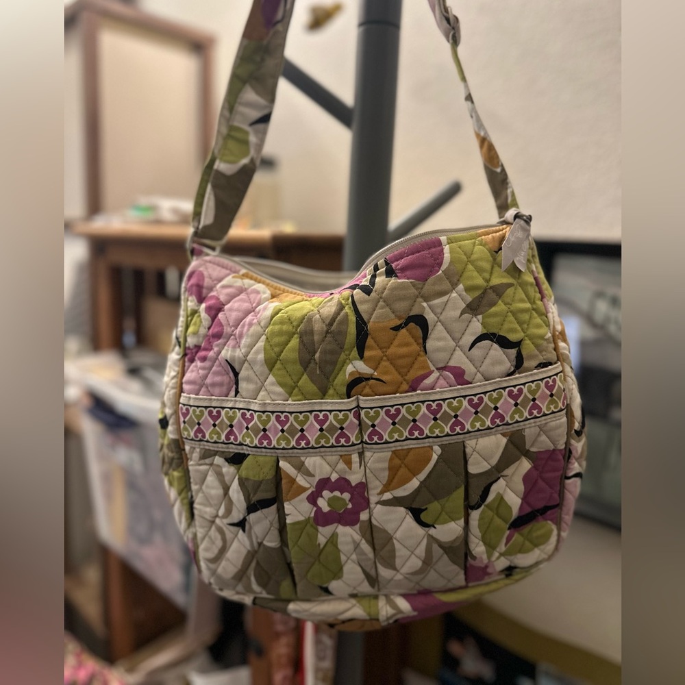 Vera Bradley Floral Quilted Shoulder Bag